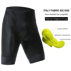 PHMAX Cycling Bib Shorts Pro Race Lightweight Bike Downhill Shorts MTB Bicycle Shorts Ropa Ciclismo 8cm Italy Grippers at Leg