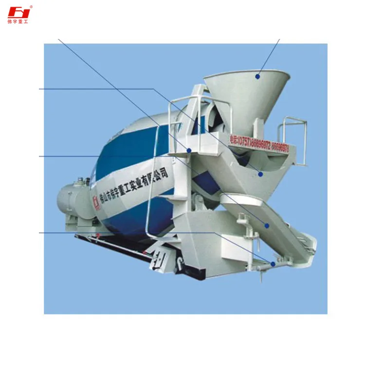 China Brand JCD5 Construction works concrete transport tank 5 cubic meters by electric motor drive hydraulic pump