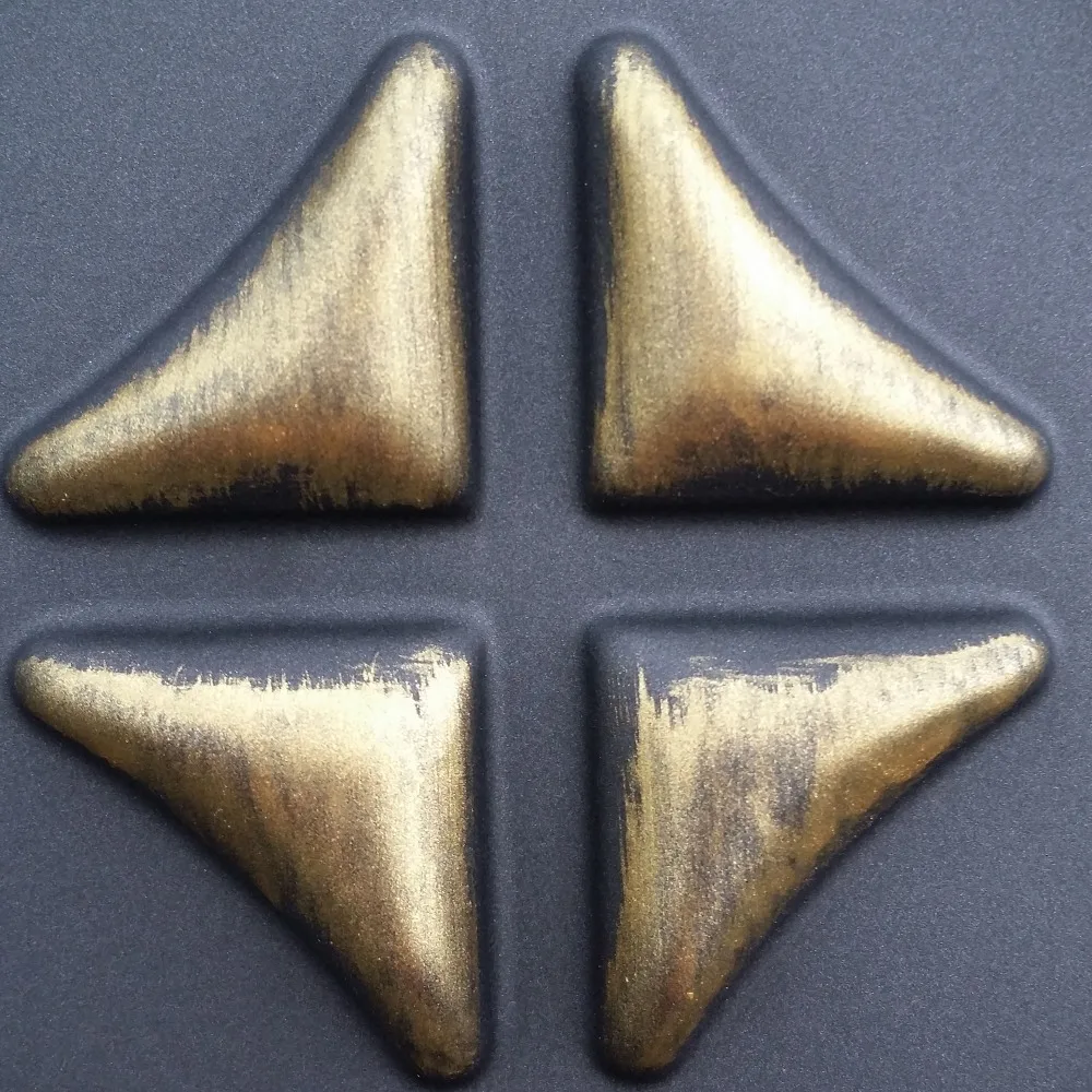 PLB38 Faux tin 3D wall panels black gold 3D embossed store shopping pub cafe club decor wall panels