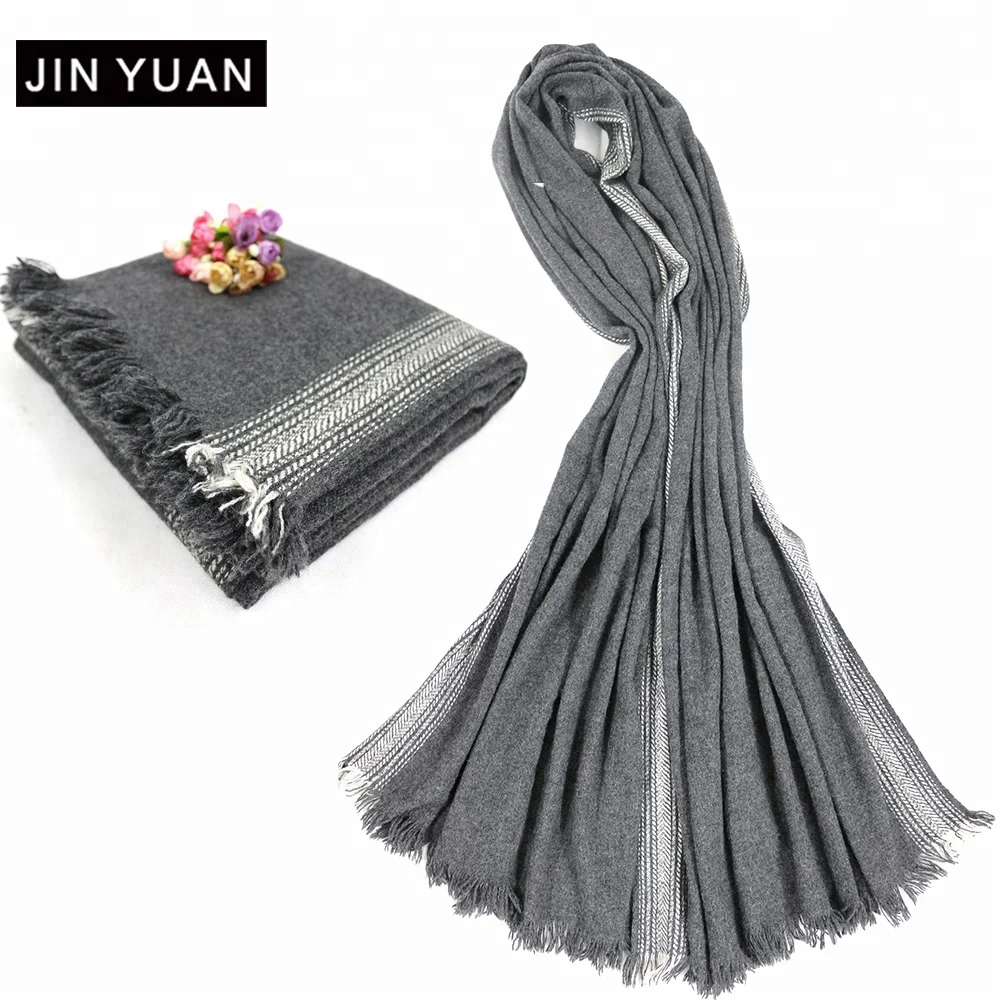 custom designer brand 50% yak wool 50% lambs wool scarves shawl winter women tassel wool scarf