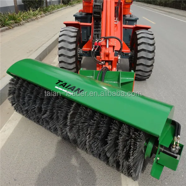 TAIAN brand road sweeper hydraulic rotary brush for loader or tractor