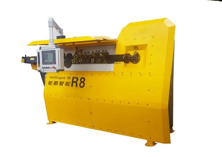 CNC program system continuous tmt bar bending machine. rebar bending hoop machine