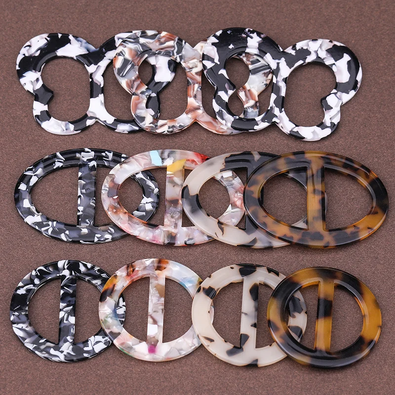 
custom made resin cellulose acetate plastic blet buckle for garment 