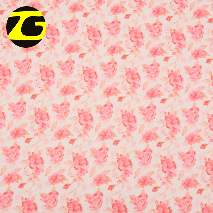 Garment dress floral design custom digital print fabric georgette chiffon fabric