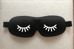 J072 small moq Customized Sleeping Eye Mask /eyelash printed mask