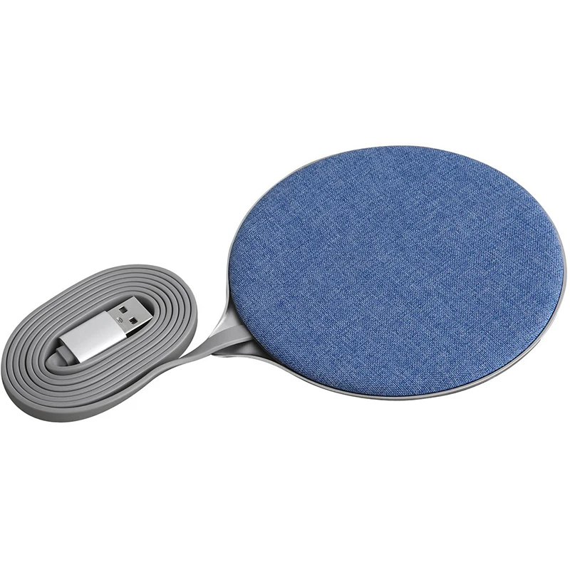 10 Вт Жан ткань Ци Беспроводное зарядное устройство быстрой зарядки подставка для Samsung Galaxy Note 8 S8