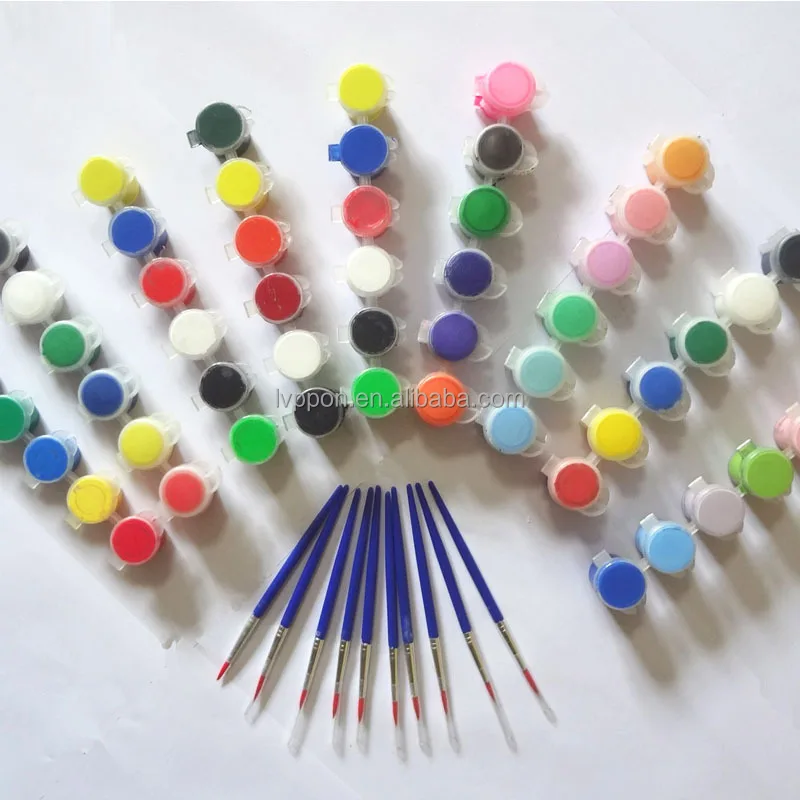 6 Colors professional school art Acrylic paint for Kids