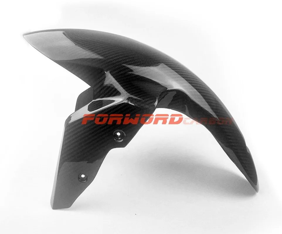 Качественные детали для мотоциклов из углеродного волокна 3K саржевое глянцевое углеродное волокно тюнинг переднее крыло более длинная версия для BMW S1000RR