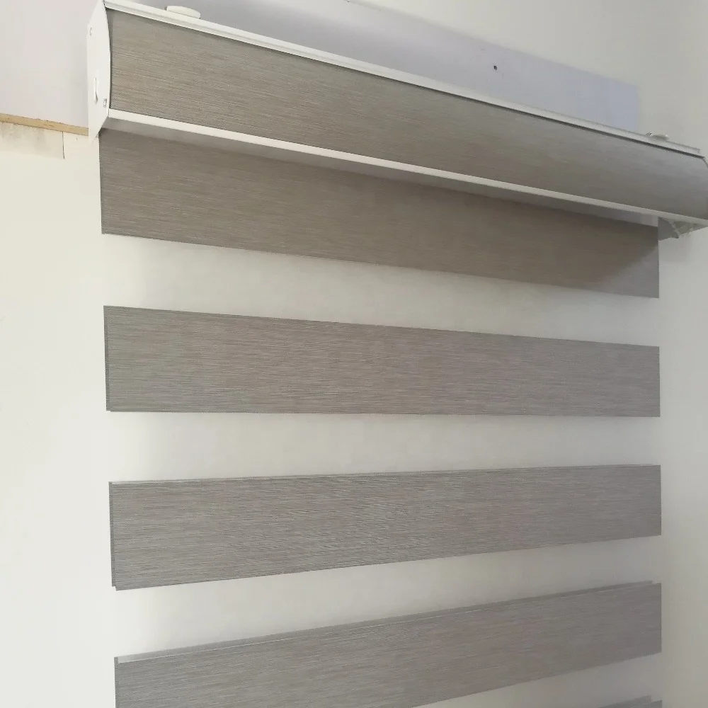 Quality Guangzhou Supplier wholesaler Zebra roller motorized elegant sheer double layer Blinds dual shades curtains