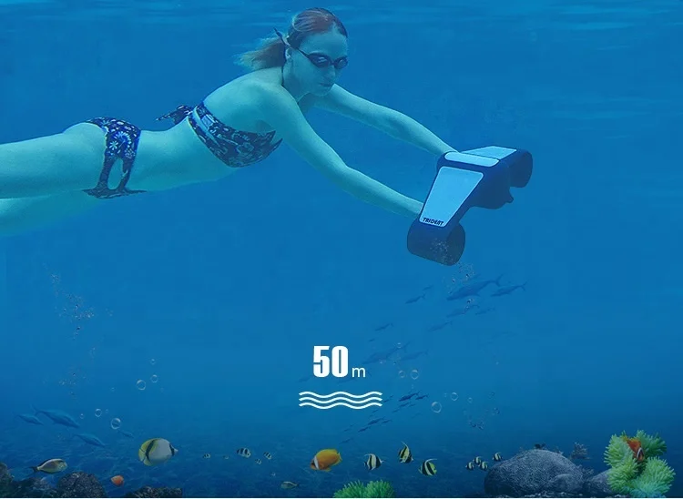 2022Trident Underwater Sea Scooter Electric Surfboard, Mini Portable Water Sports Seedoo Electric Sea Scooter For Diving Surfing