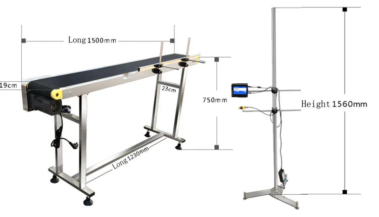 Wholesale price Industrial inkjet printer batch coding machine automatic date code printing machine with high resolution