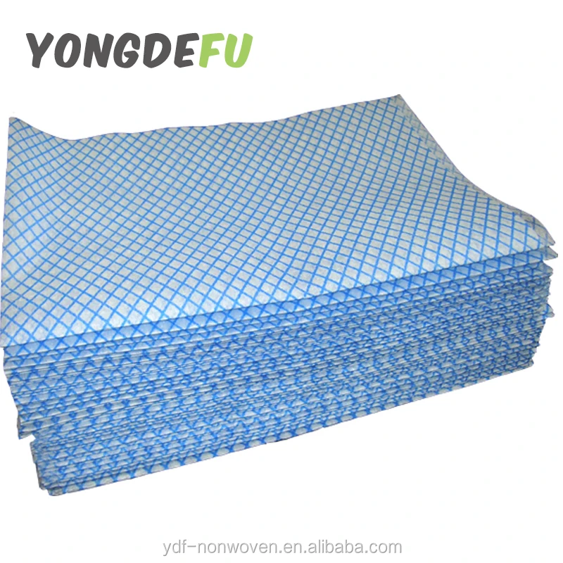 twill pattern polyester viscose chemical bond cleaning cloth lightweight handi wipes