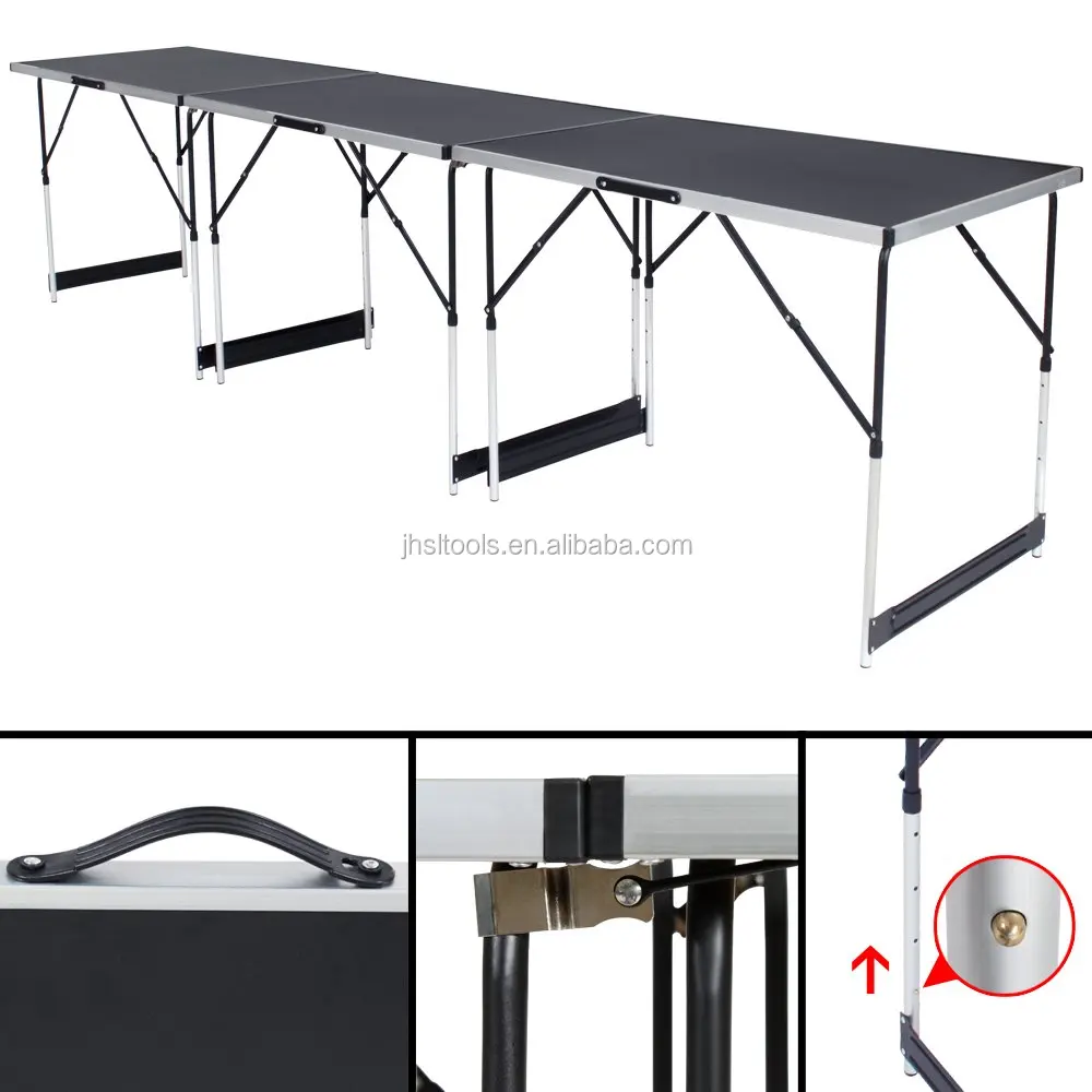 
Adjustable Folding Work Table in Aluminium for Wallpaper 300 X 60 Cm Folding Camper Camping Picnic Table SL-Wt009 