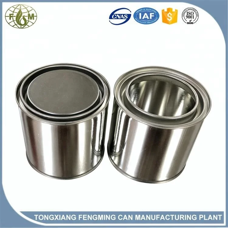 
chemical packaging container 250ml standard paint tin cans sizes 