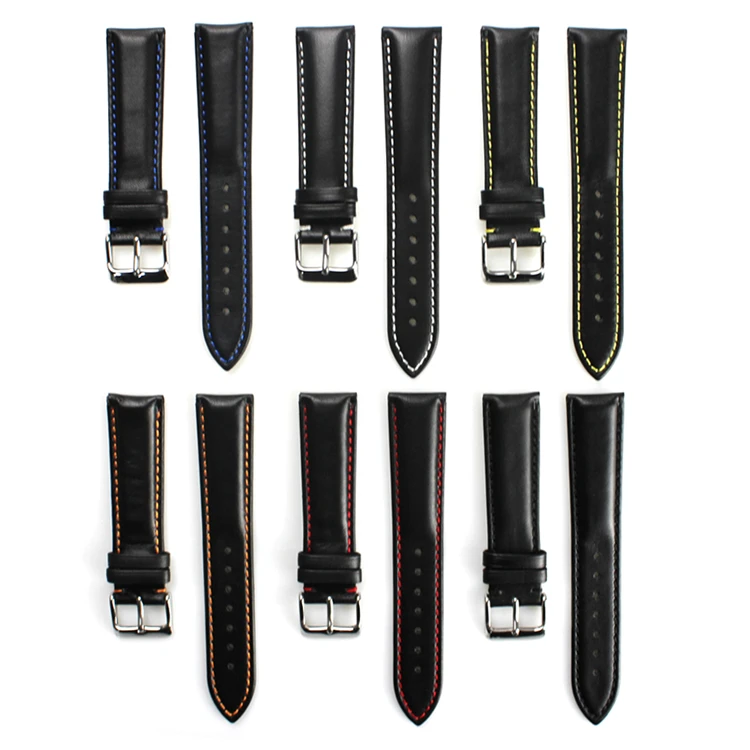GENUINE LEATHER italian leather band quality quick release leather watch strap 18mm 24mm 20mm 22mm