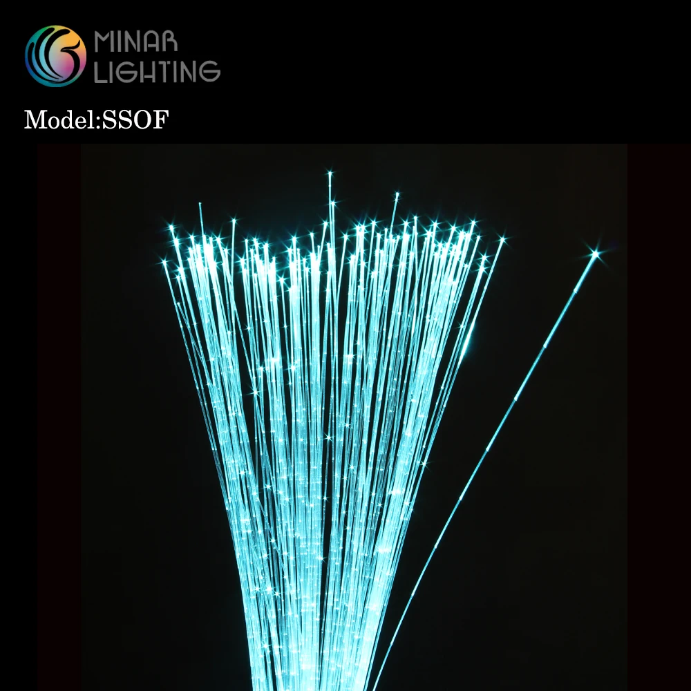 
1.0mm side spot spaking fiber optic cable without PVC sheath, SSOF-1*1.0/CK 