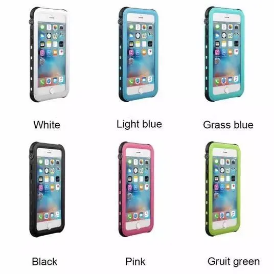 Custom design 360 hard pc diving waterproof mobilephone case back cove for iphone 7 plus