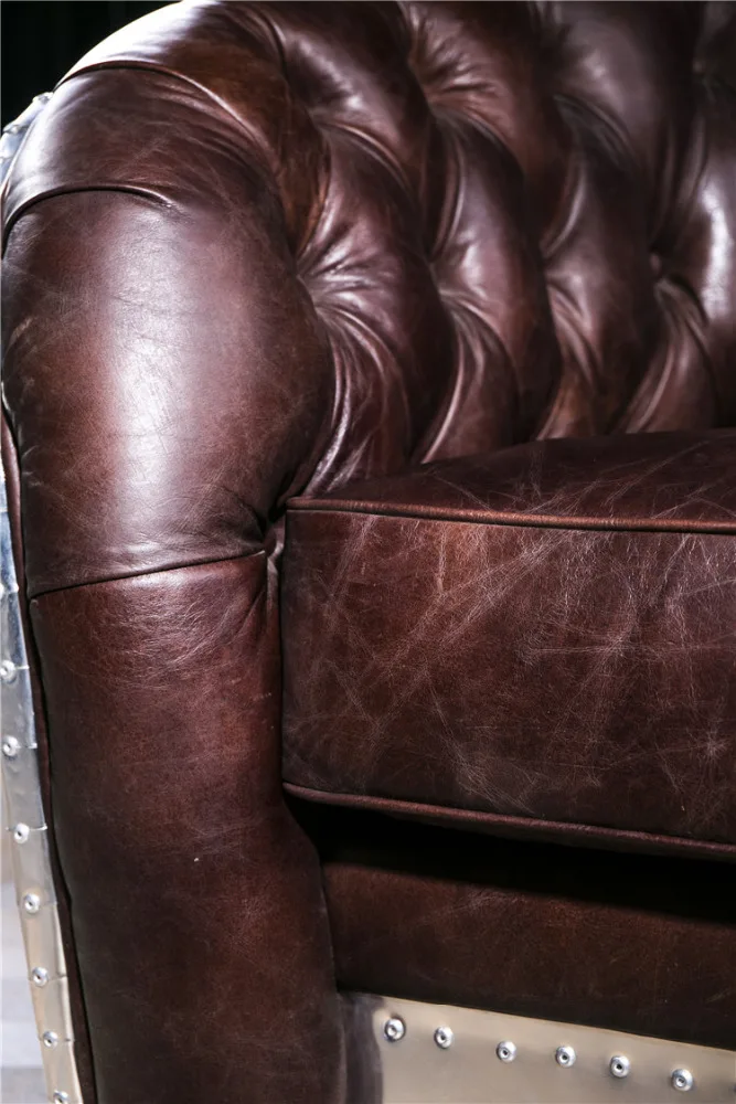 
Office And Living Room Furniture Set Leather Chesterfield sofa 