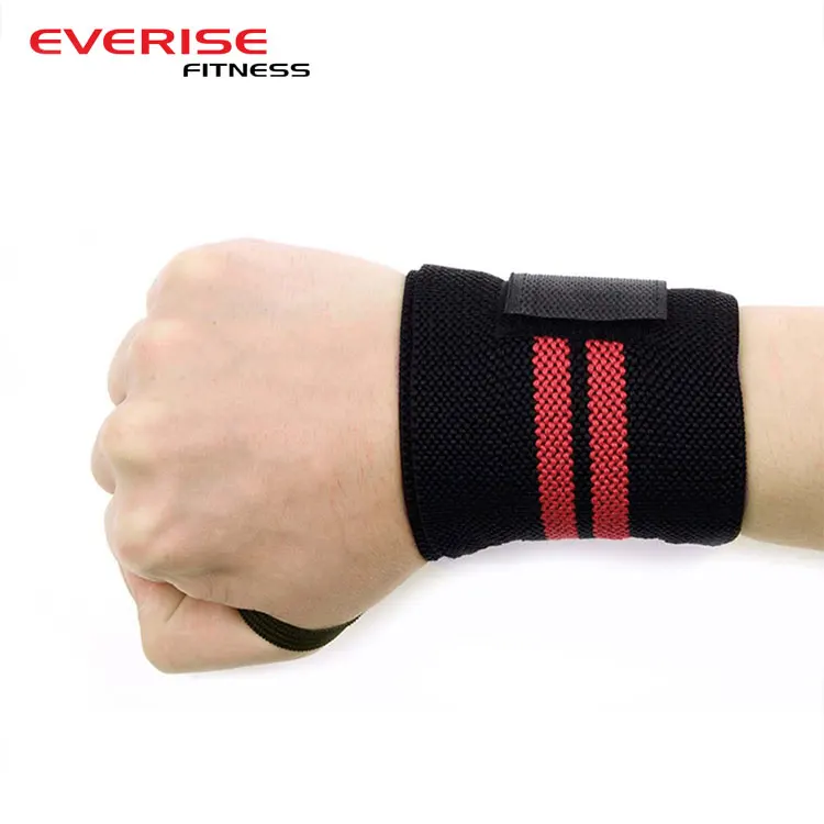 Custom Adjustable Gym Sports Protective Cotton Weight Lifting Support Wrist Wraps