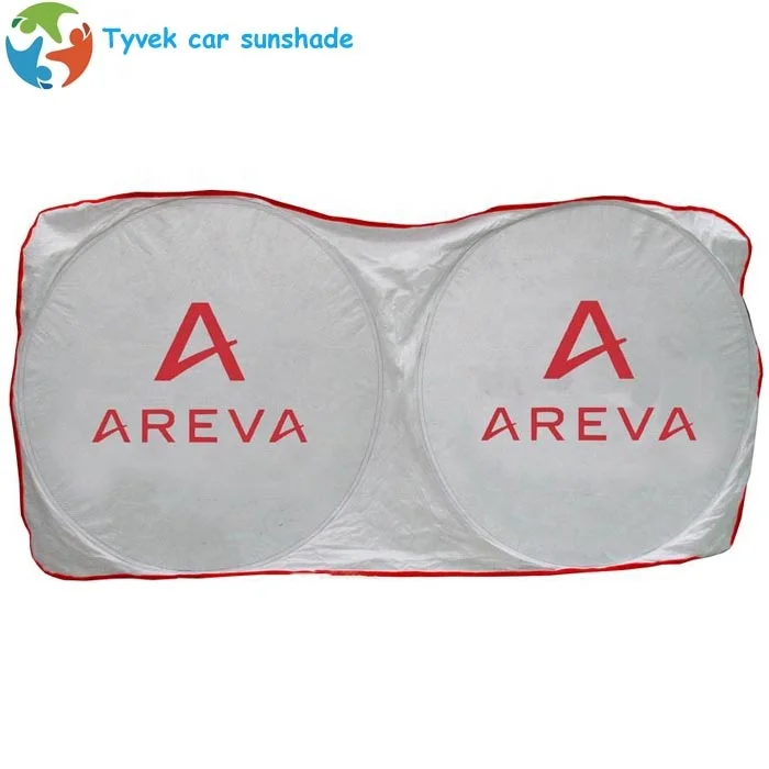 Auto curtain white tyvek car window sunshade front window sun shade for car