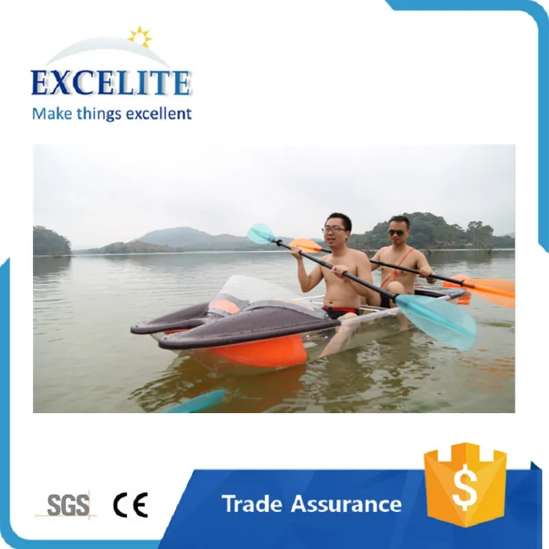 Crystal PC canoe clear kayak florida with good loading capacity
