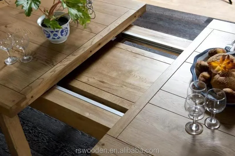 oak veneer dining table