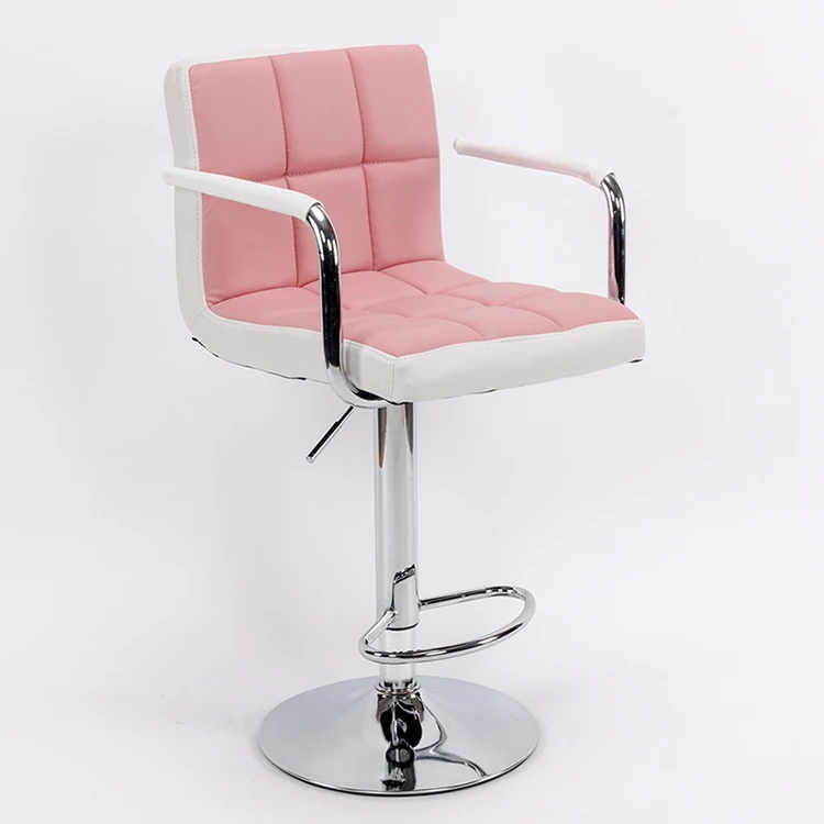 Оптовая продажа, современный регулируемый барный стул из полиуретана с вращающимся по центру новым дизайном