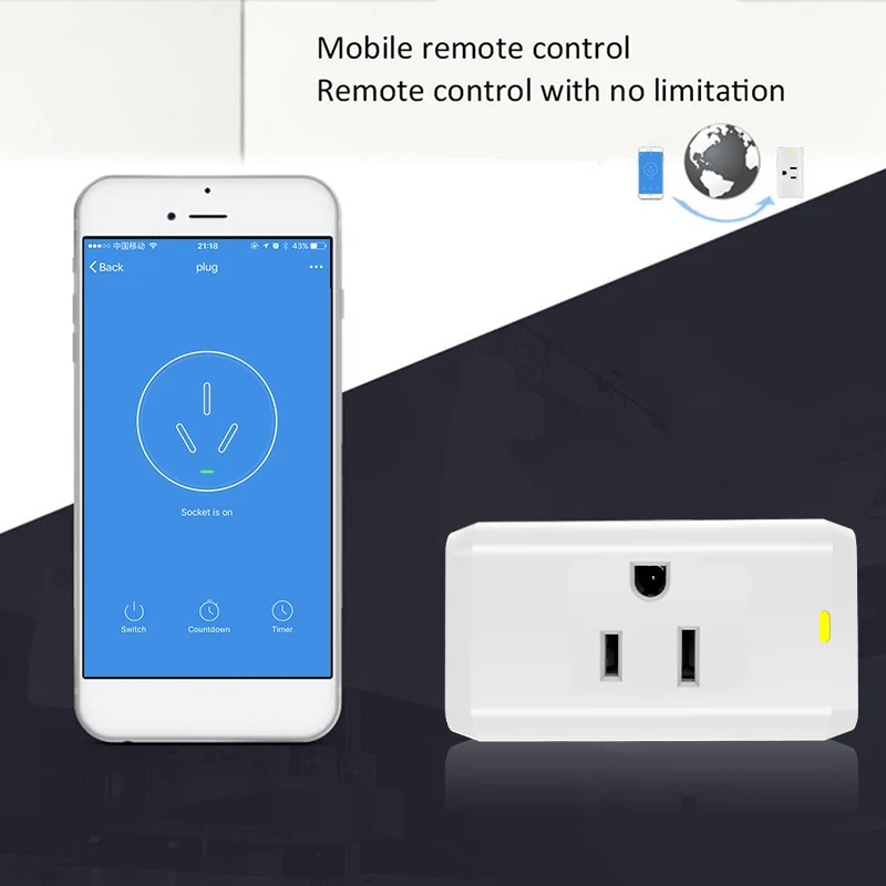 FCC CE РОШ UL приложение пульт дистанционного управления беспроводной Wi-Fi разъем Alexa Smart Plug