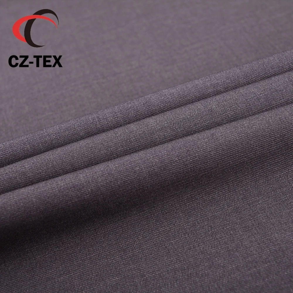 Poly viscouse spandex wool feeling tr suiting fabric