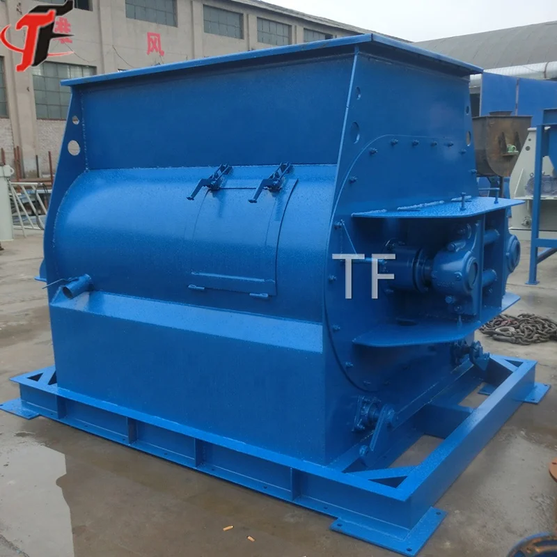 Biaxial Agravic Mortar Twin Shafts Cement Powder Paddle Mixer