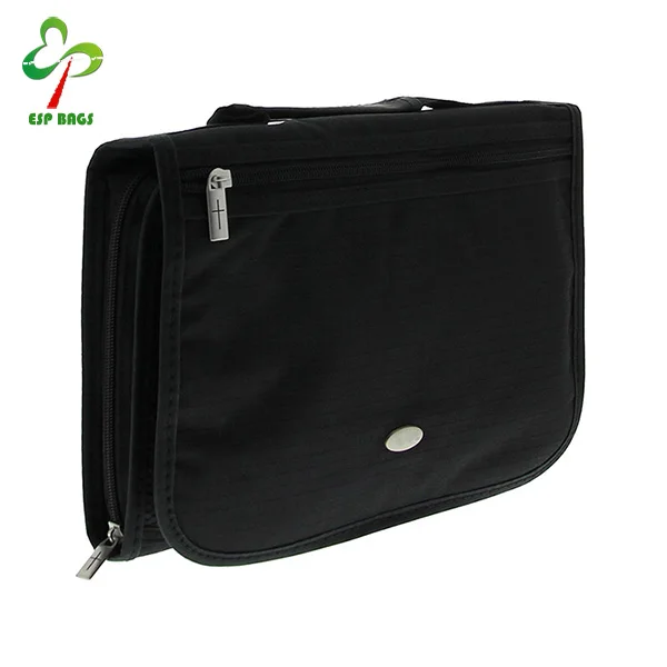 
Three-fold premium polyester bible bag with carry handle, sturdy bible cover with zipper compartment 