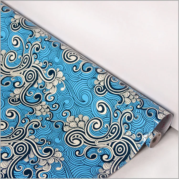 China professional adhesive wallcoverings, wall paper for home decoration