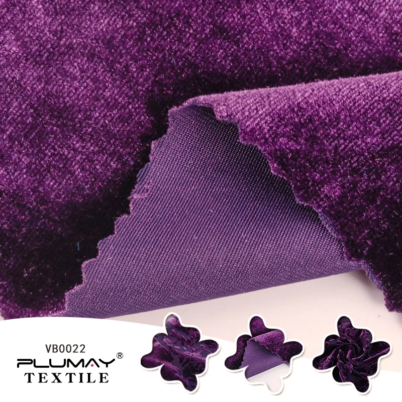 2 way stretch knitted soft burnout fabric stripe velvet silk burnout fabric for dance dress clothes