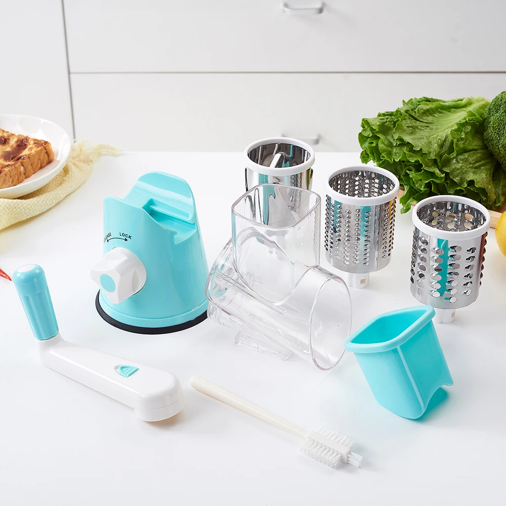 Ручная круглая терка-шинковка для овощей и сыра