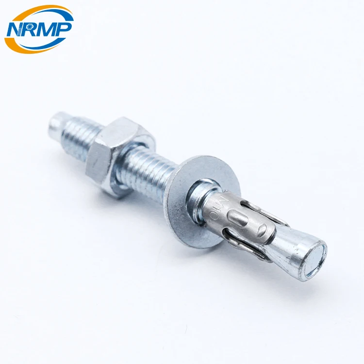 Heavy duty wedge type expansion anchor through bolts