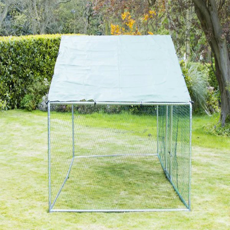 Custom Metal Frame Walk In Chicken Poulailler For Outdoor Backyard