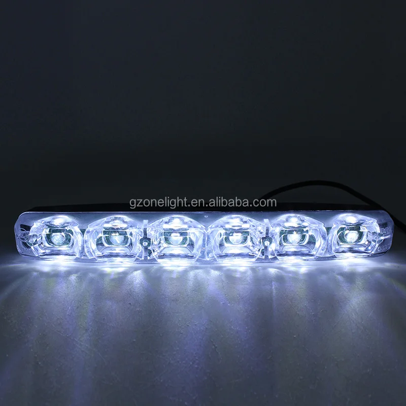Высокое качество LED DRL дневного света с 12 Вт 720LM комплект (Flow чтобы включить) изменение цвета (белый желтый)