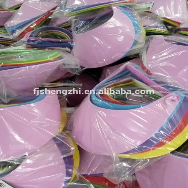 Assorted Color EVA Foam Visors for Kids Gift for Promotion, for Sports Fans 1 Day for Available Sample,3-5days for Custom Sample
