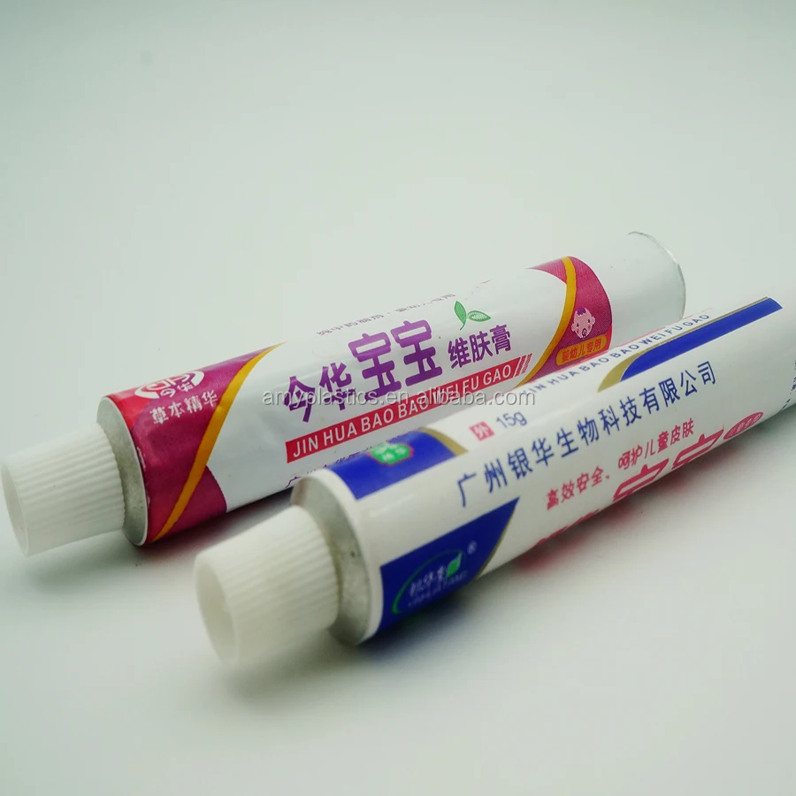 Empty 15g Aluminum Tube Packaging For Cosmetics & Ointment Cream