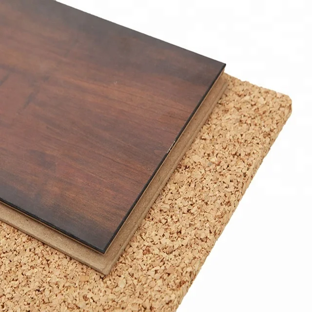 Acoustic cork underlayment