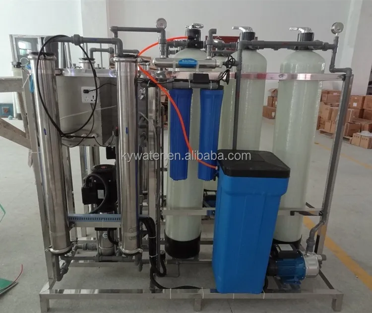CE ISO Approved 500LPH RO water treatment system with auto water softener