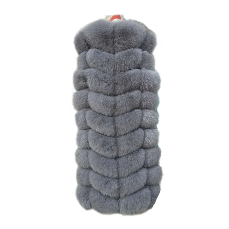 New Fashionable Real Fox Fur Vest for Women Winter Fox Fur Waistcoat Gilet