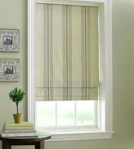 Window Treatment Pretty Roman Shade Thermal Cordless