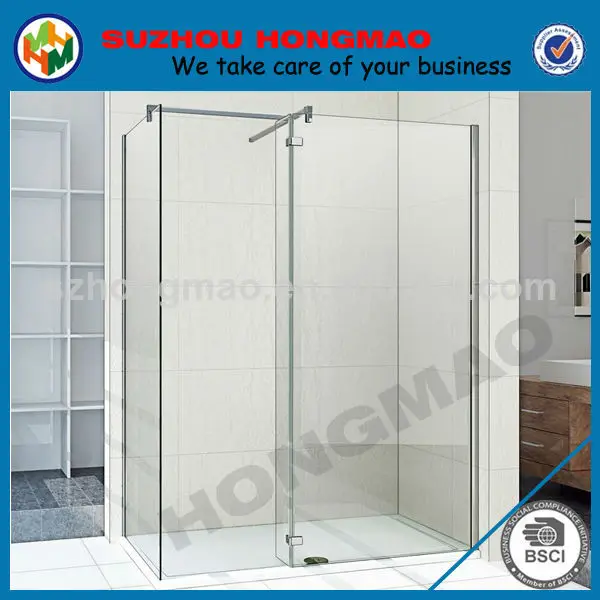 плоского закаленного стеклянные душевые двери, прозрачное стекло душевая комната с en12150-1