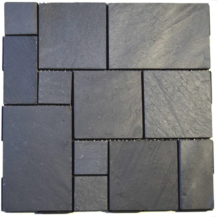 Customized size black slate for tiles coaster and plate