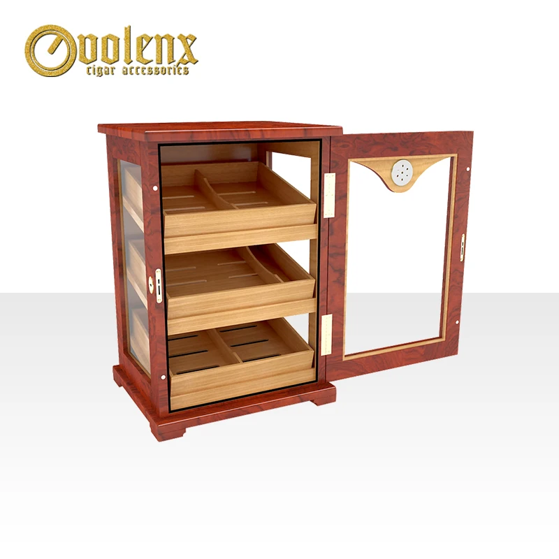 
2020 Matte wooden stand cabinet spanish cedar tray Cigar Humidors 