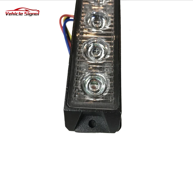 
High Quality Amber strobe Grille light 12W Professional Warning Surface Mount dash deck Light for Police 