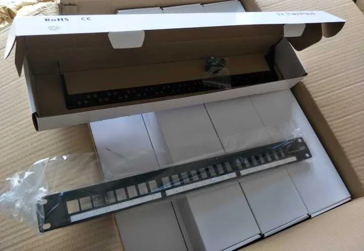  XL-P5E0024 высокое качество Cat5E Keystone Jack UTP 24 порта патч-панели двойным iidc 110 IDC крона типов патч-панель