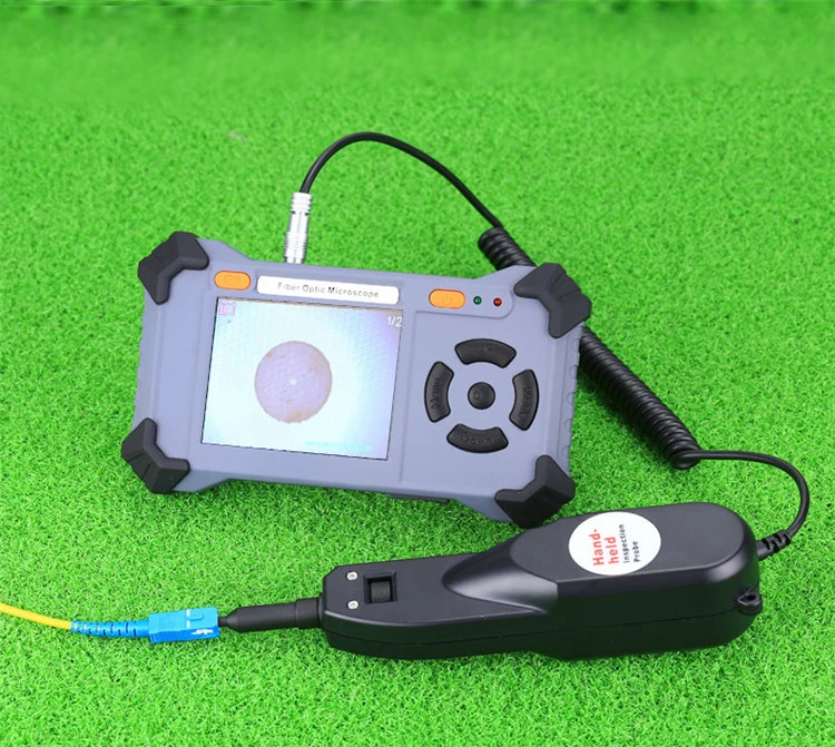 Fiber Inspection Probe Tool Kits with One Click Cleaning Pen and Cleaning Box and Camera Function