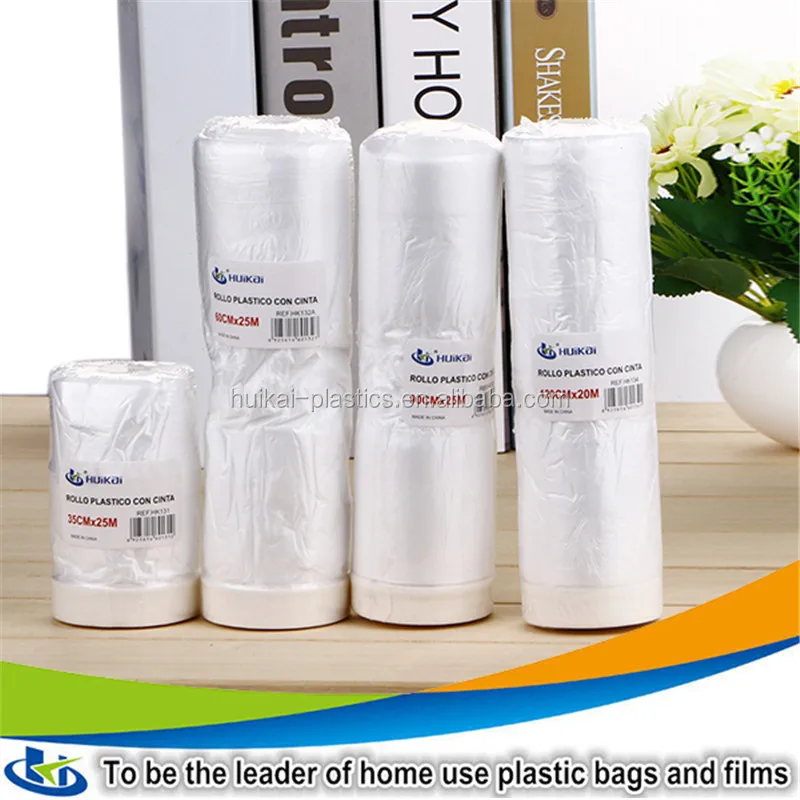 
Yiwu market best selling products clear pe plastic drop cloth plastic sheet roll masking film 